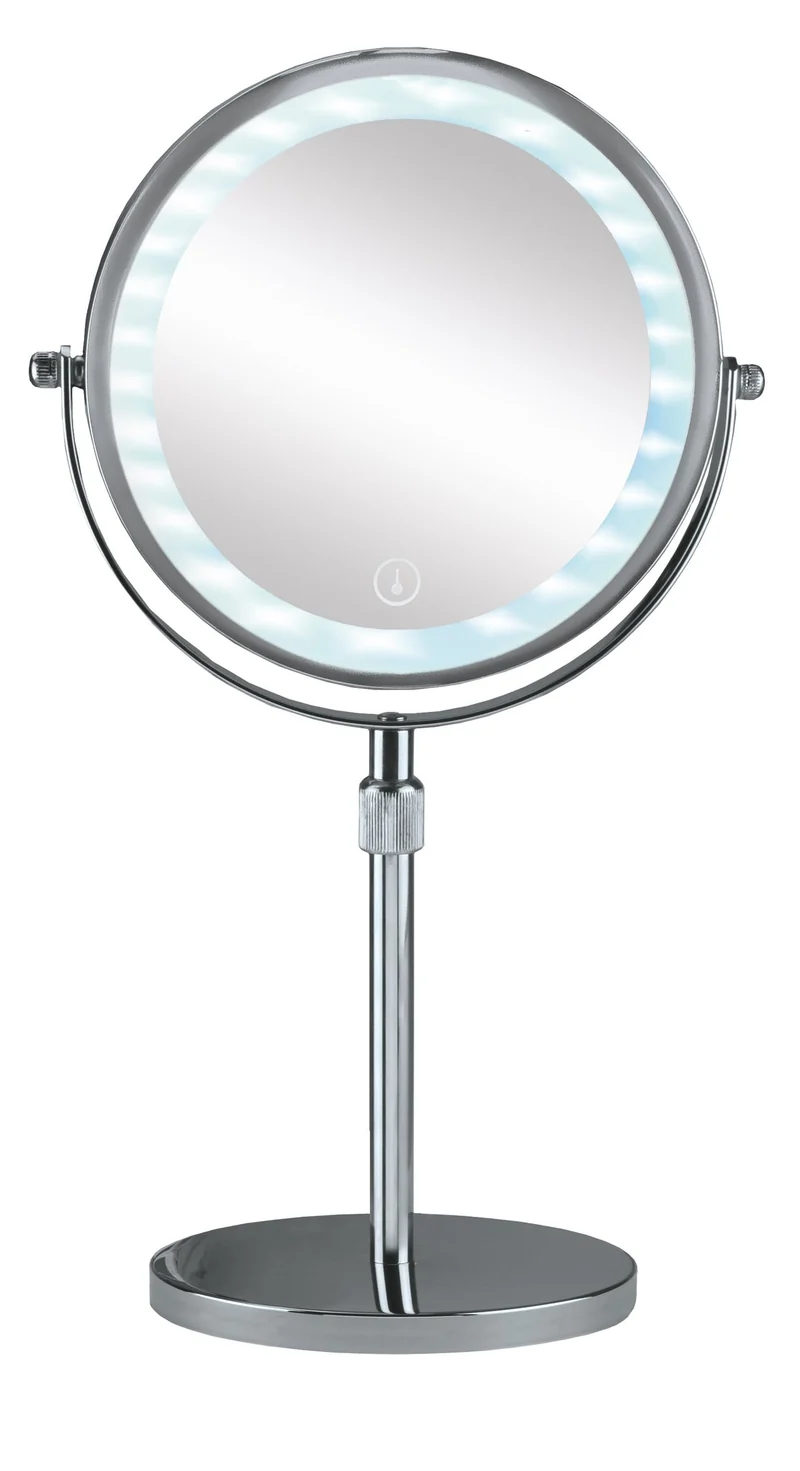 LED-Kosmetikspiegel LEVEL MIRROR Silberfarben