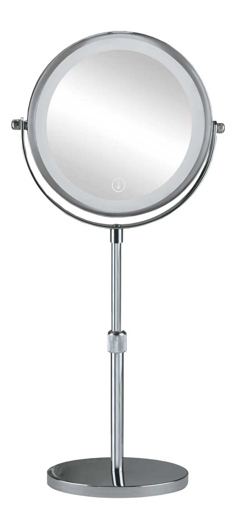 LED-Kosmetikspiegel LEVEL MIRROR Silberfarben