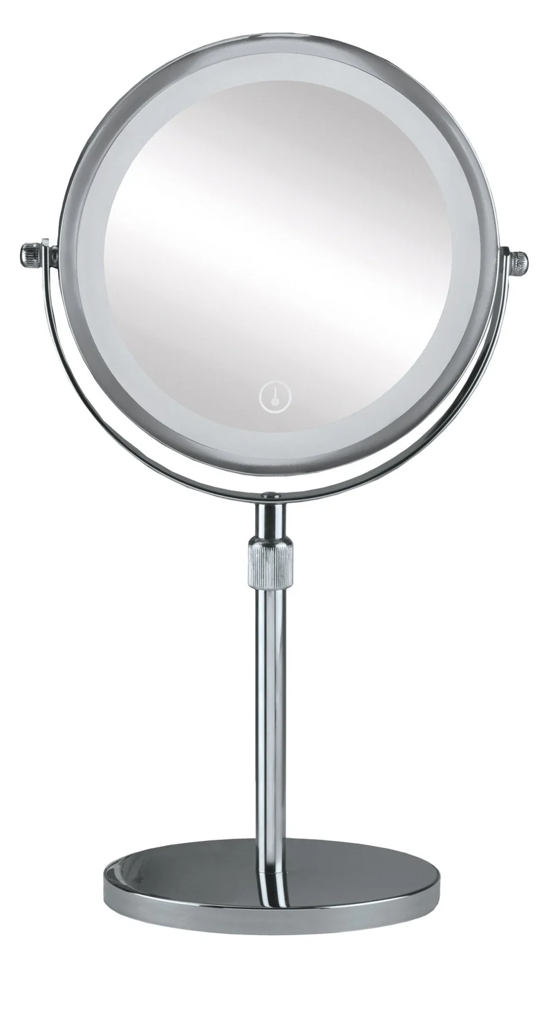 LED-Kosmetikspiegel LEVEL MIRROR Silberfarben