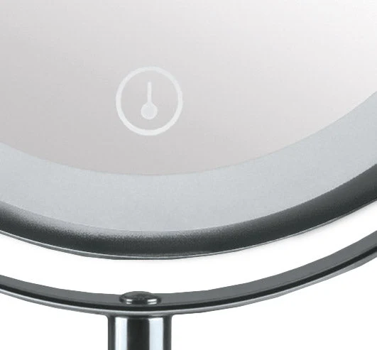 LED-Kosmetikspiegel LEVEL MIRROR Silberfarben
