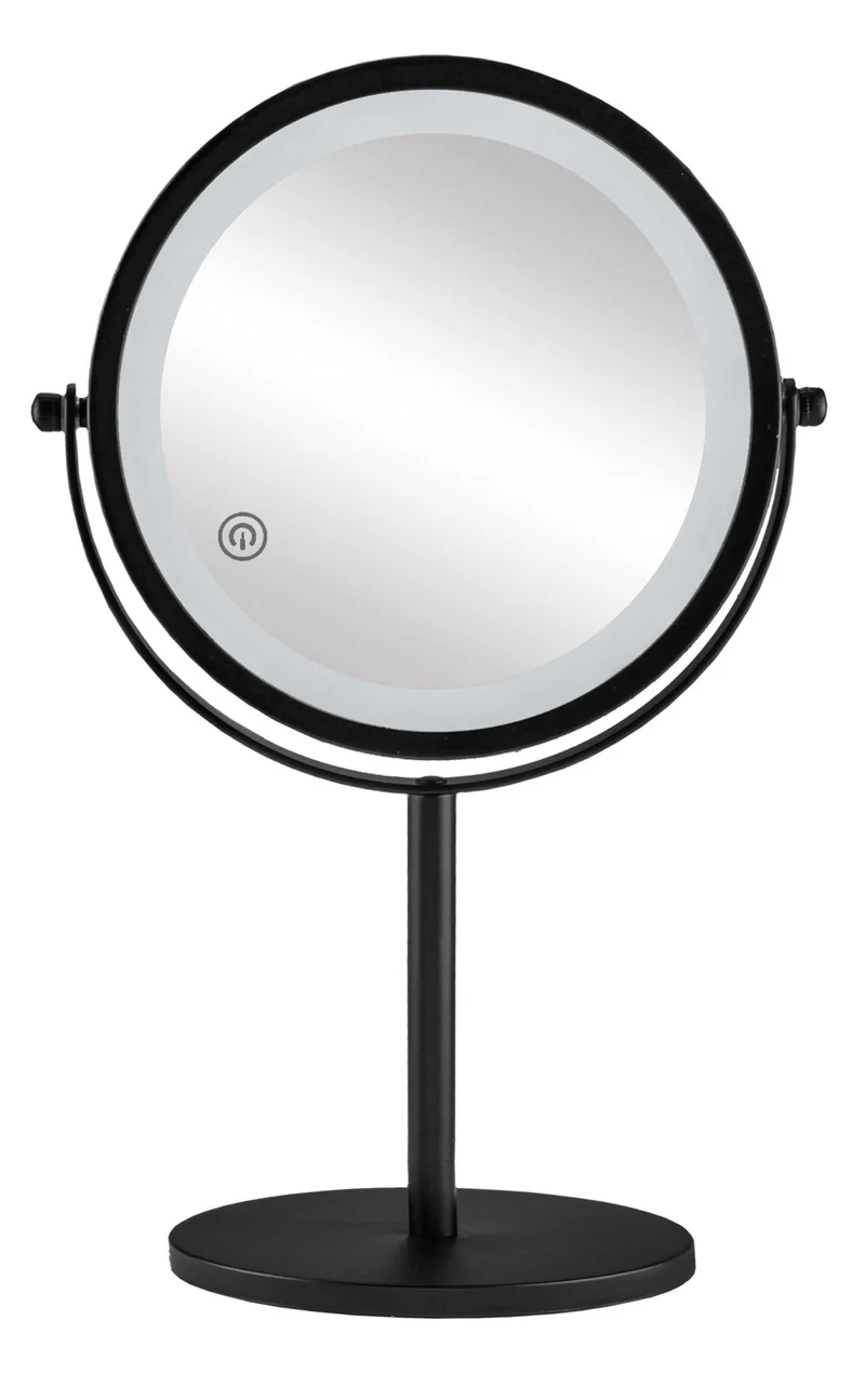 LED-Kosmetikspiegel RECHARGE MIRROR Schwarz