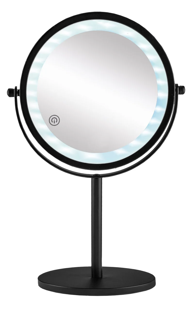 LED-Kosmetikspiegel RECHARGE MIRROR Schwarz