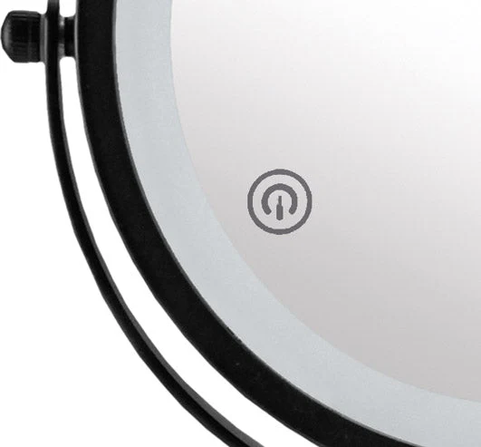 LED-Kosmetikspiegel RECHARGE MIRROR Schwarz