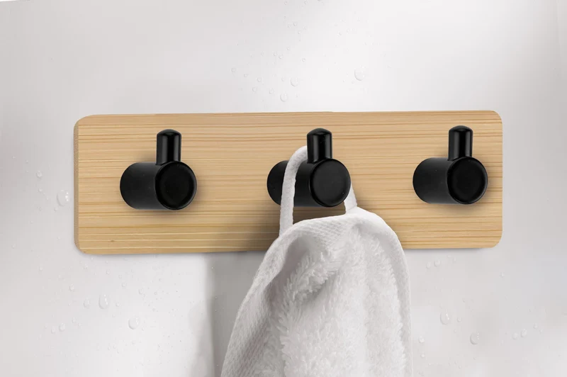 Handtuchhaken BAMBOO PIN HOOK TRIO Natur