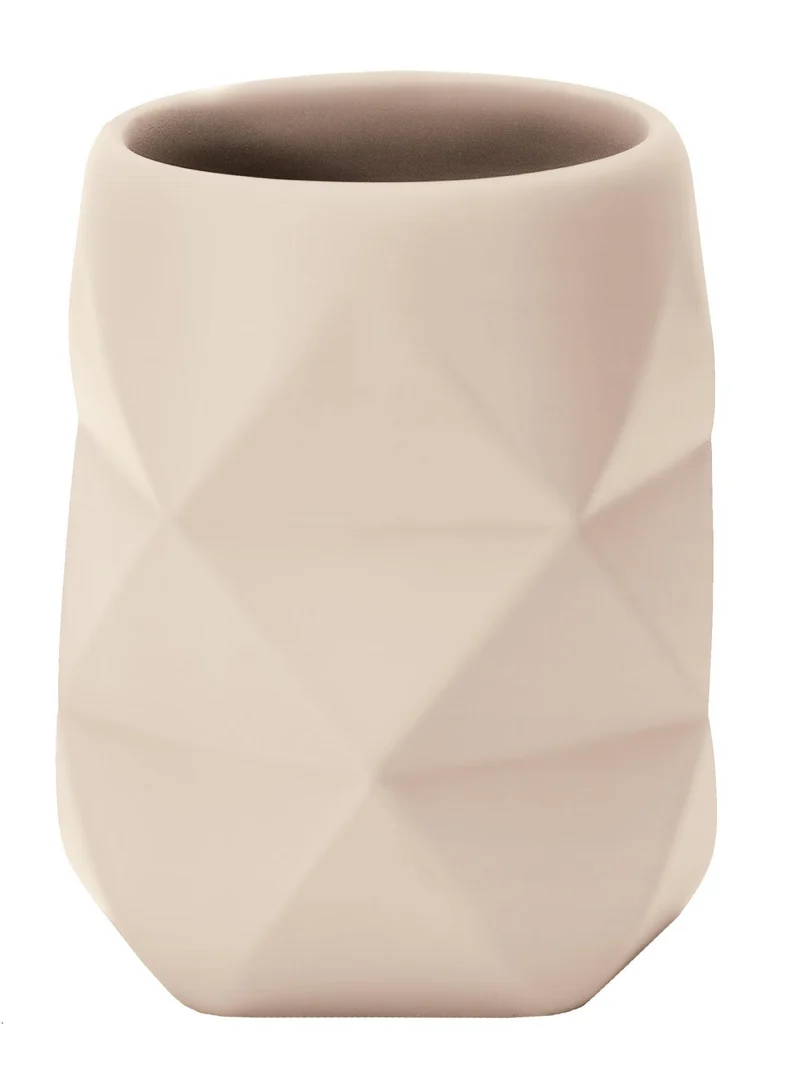 Zahnputzbecher CRACKLE Sandbeige