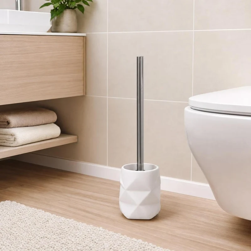 WC-Bürsten-Halter CRACKLE Weiß