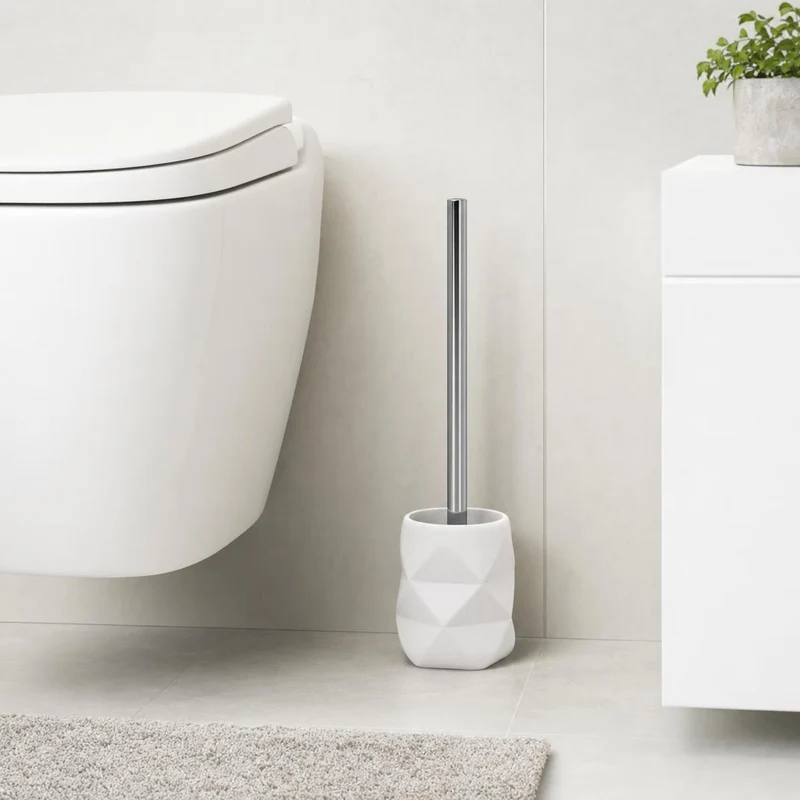 WC-Bürsten-Halter CRACKLE Weiß