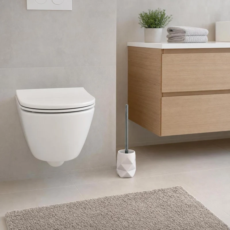 WC-Bürsten-Halter CRACKLE Weiß