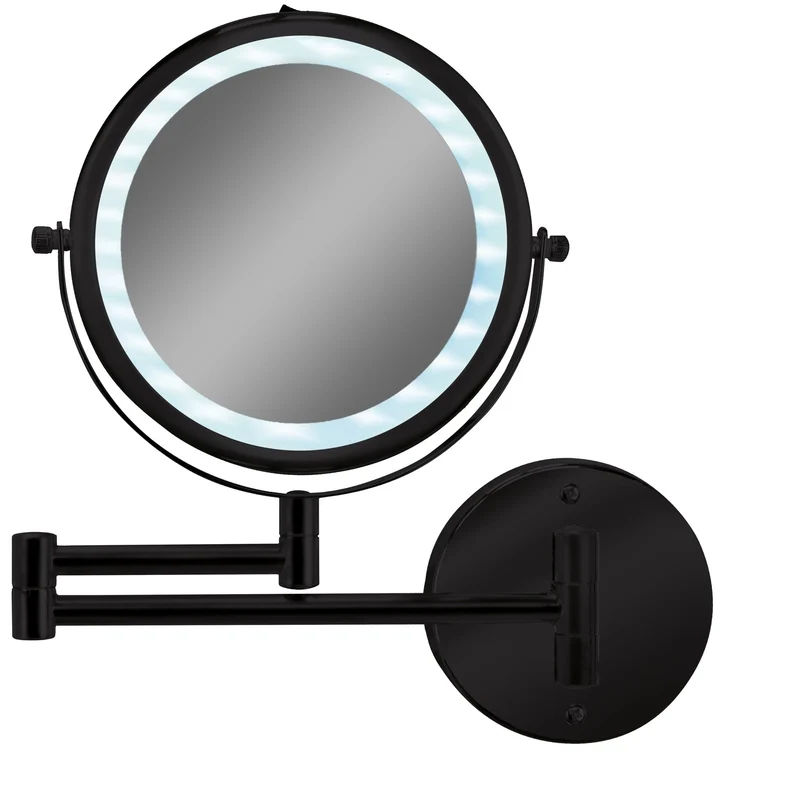 LED-Kosmetikspiegel BRILLIANT MIRROR Schwarz