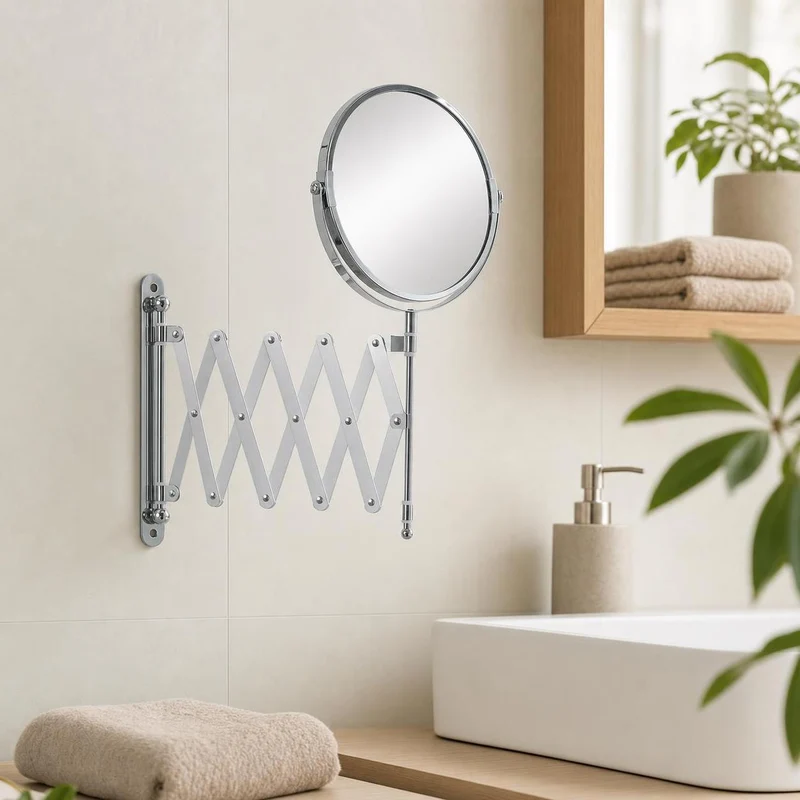 Kosmetikspiegel MOVE MIRROR Silberfarben