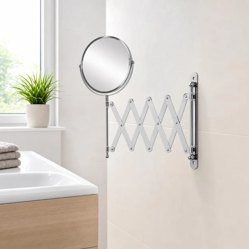 Kosmetikspiegel MOVE MIRROR Silberfarben
