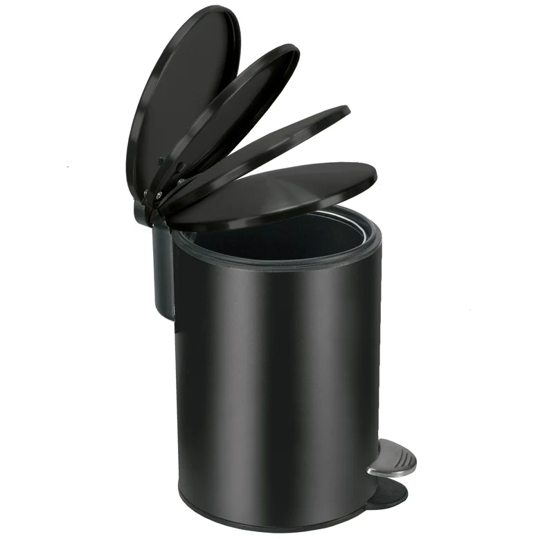 Kosmetikeimer SILENCE Schwarz 3 Liter