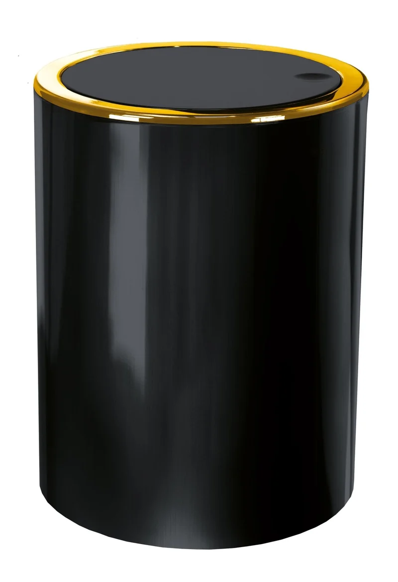 Kosmetikeimer GOLDEN CLAP Schwarz 5 Liter