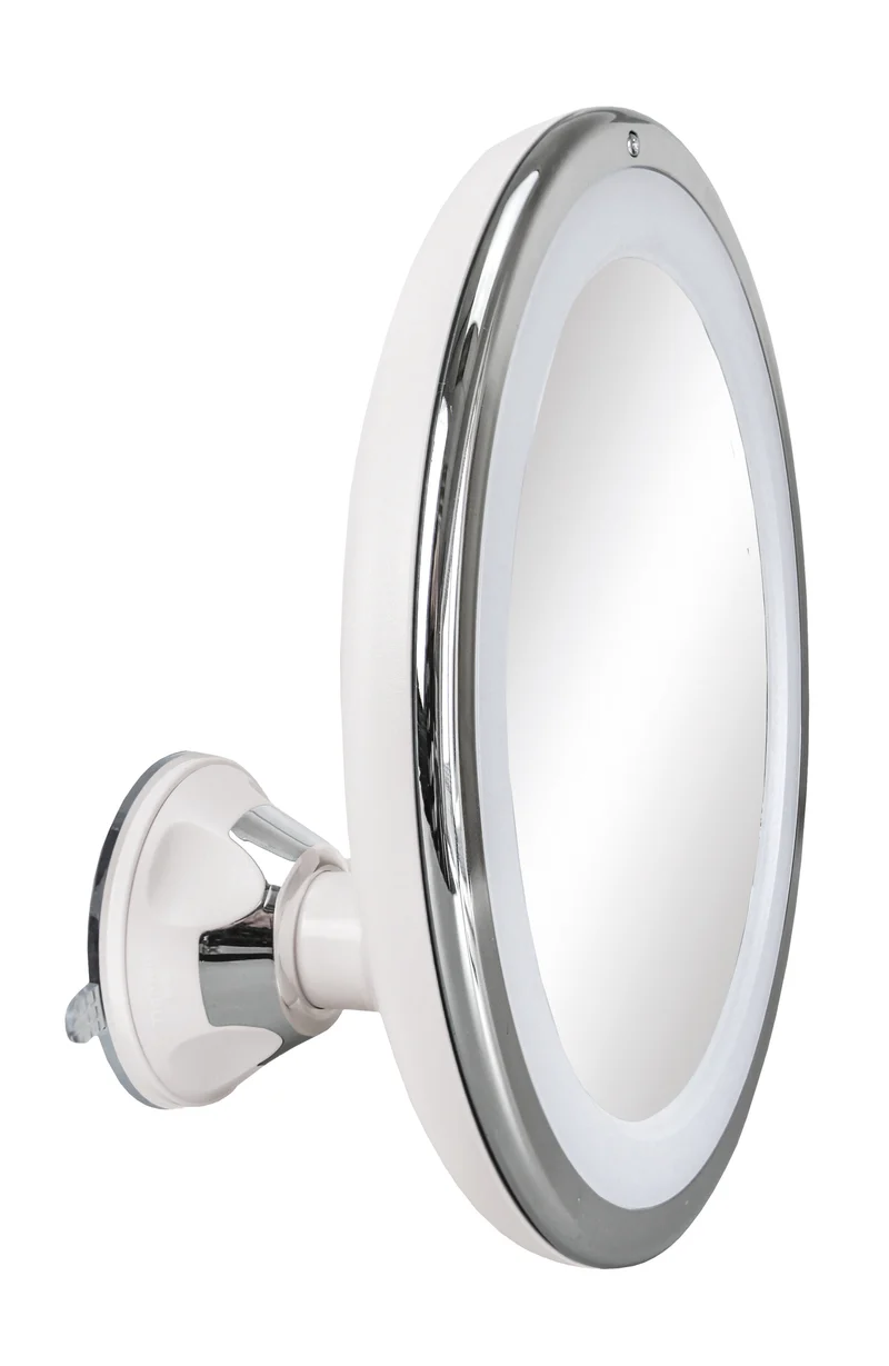 LED-Kosmetikspiegel FLEXY MAX Weiß-Silberfarben