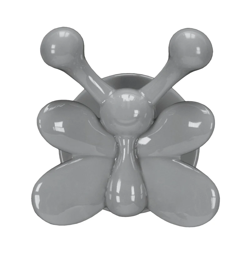 Handtuchhaken JOLLY HOOKS BUTTERFLY Platinfarben