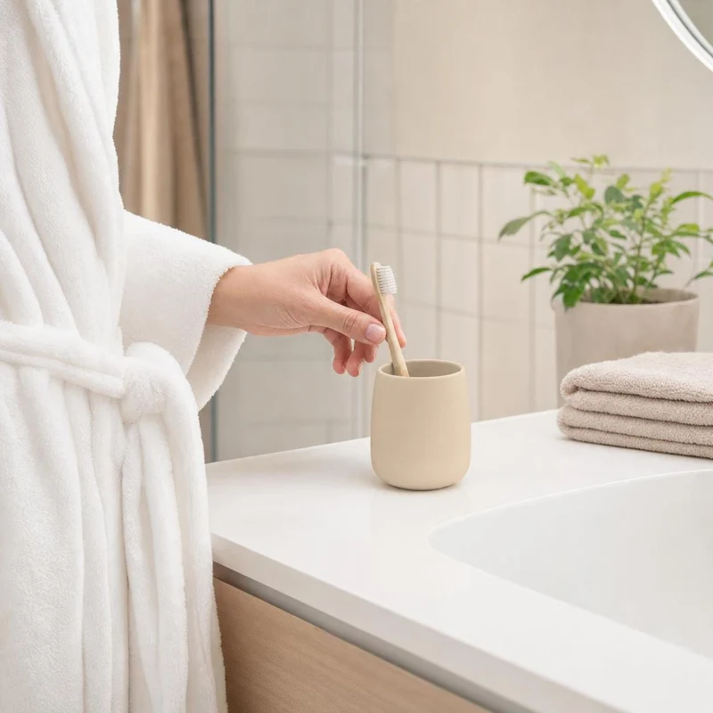 Zahnputzbecher ECLIPSE Sandbeige