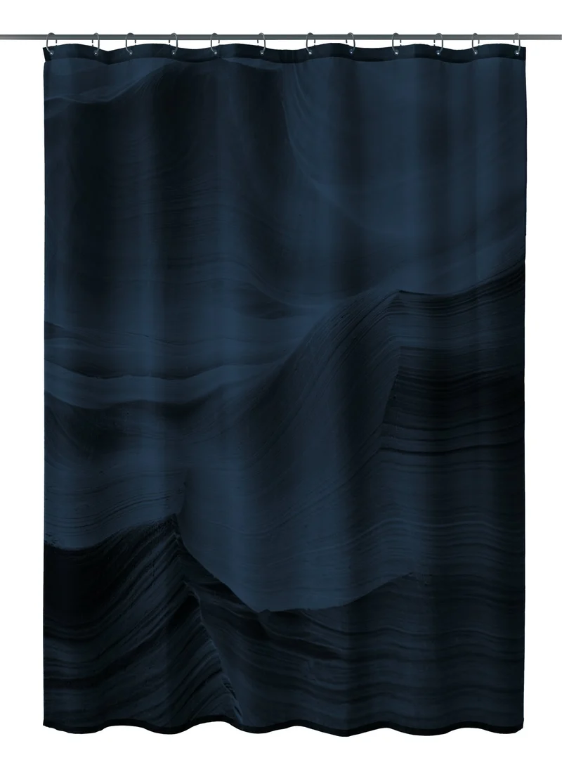 Duschvorhang Textil MYSTIC Navy 180 x 200 cm