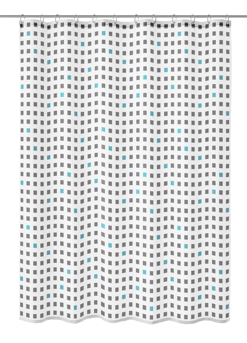 Duschvorhang Textil CASKET Grau 180 x 200 cm