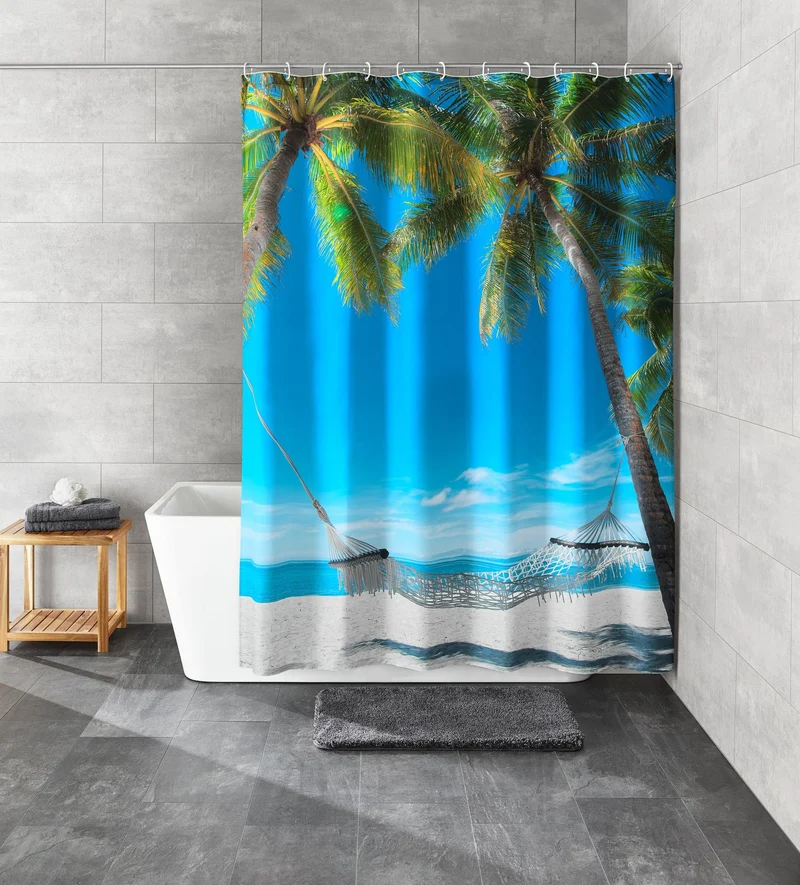 Duschvorhang Textil BAHAMAS Multicolor 180 x 200 cm