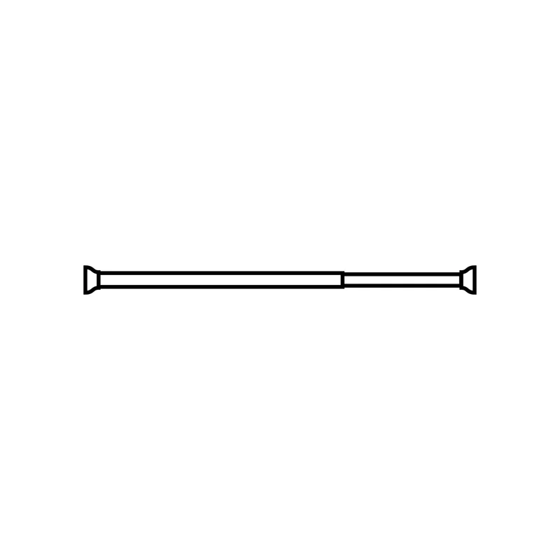 Duschvorhang-Federstange ⌀ 21 mm Chromfarben 75 - 125 cm Teleskopstange