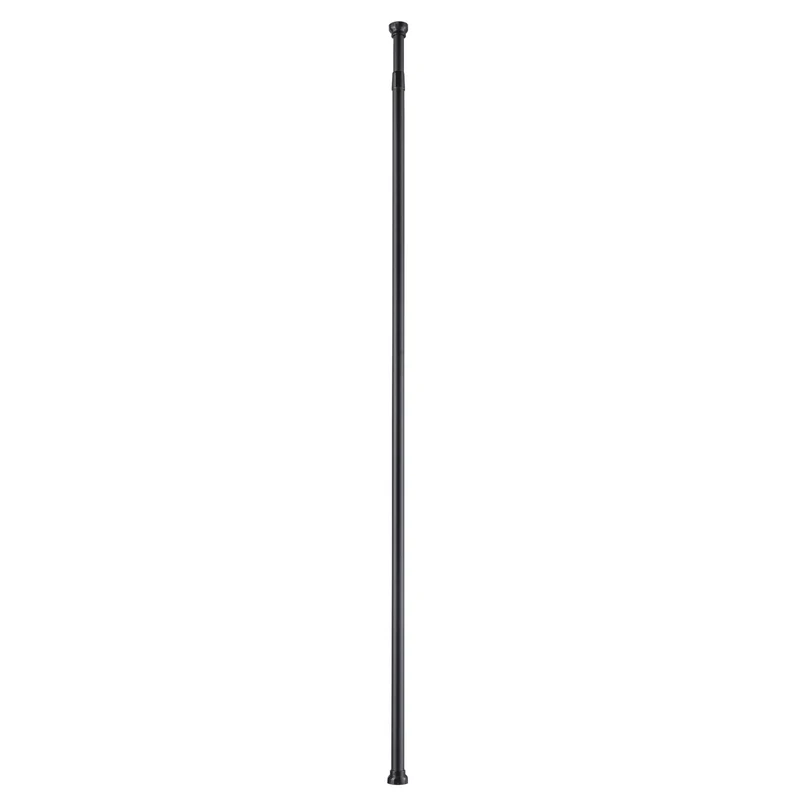 Duschvorhang-Federstange ⌀ 25 mm Schwarz 145 - 250 cm Teleskopstange
