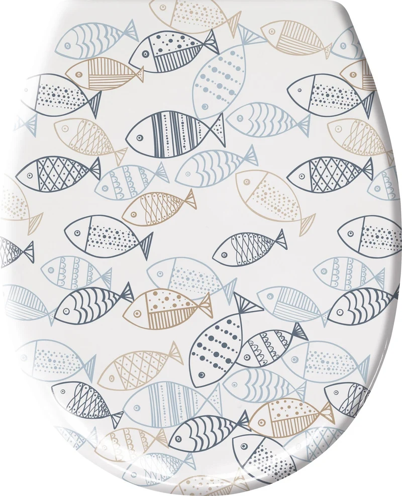 WC-Sitz SARDINAS Multicolor mit Absenkautomatik und Easy Clean