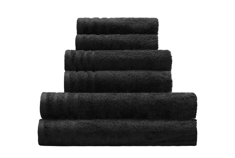 Frottier Duschtuch ROYAL Schwarz 70 x 140 cm