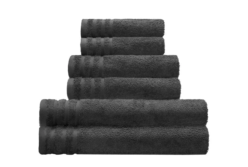 Frottier Handtuch ROYAL Dunkelgrau 50x100 cm