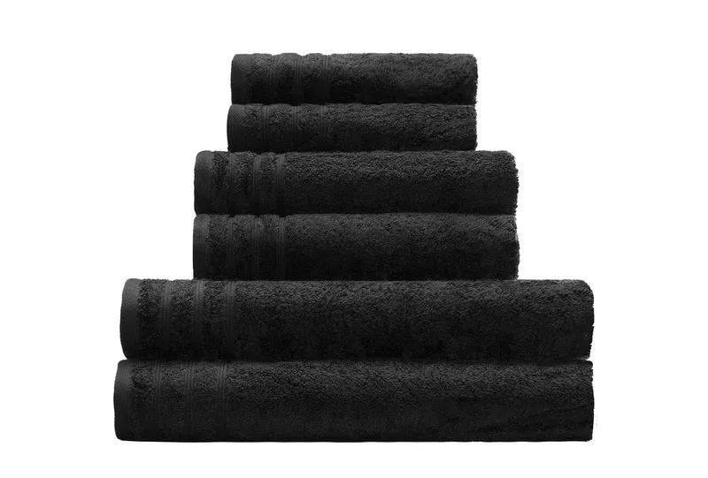 Frottier Handtuch ROYAL Schwarz 50x100 cm