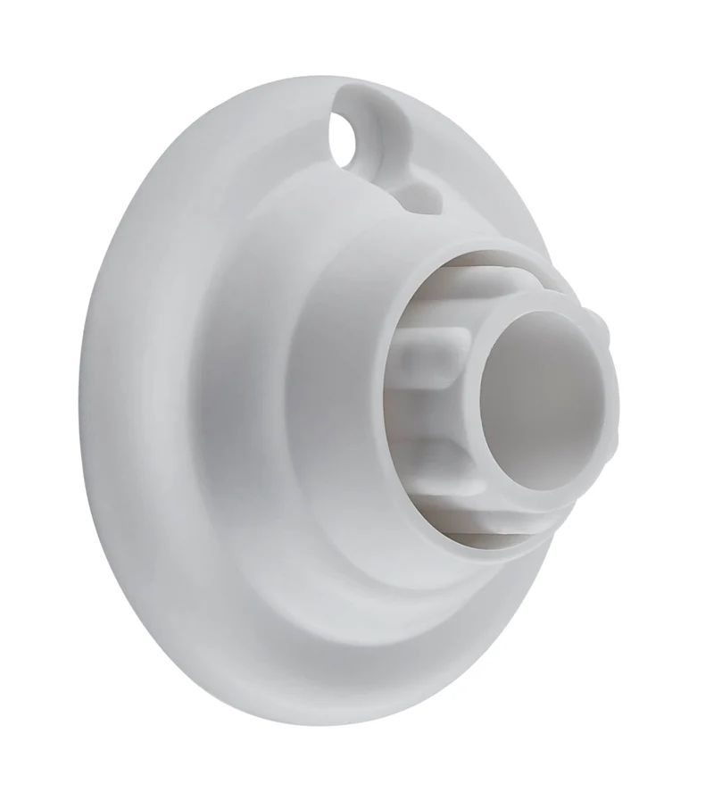 Endstück für Duschvorhangstangen ⌀ 25 mm Weiß im Set 2-teilig