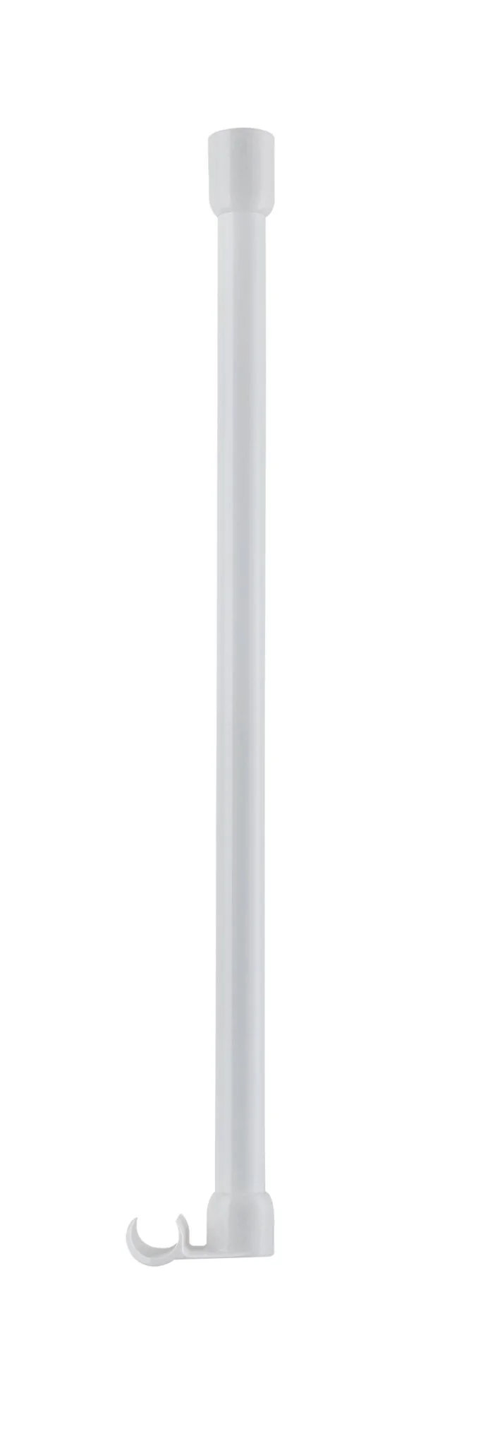Deckenhalterung für Duschvorhangstangen ⌀ 25 mm Weiß 60 cm