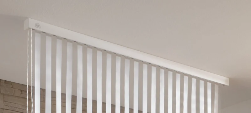Leerkassette für Duschrollo Weiß 134 cm ohne Duschvorhang