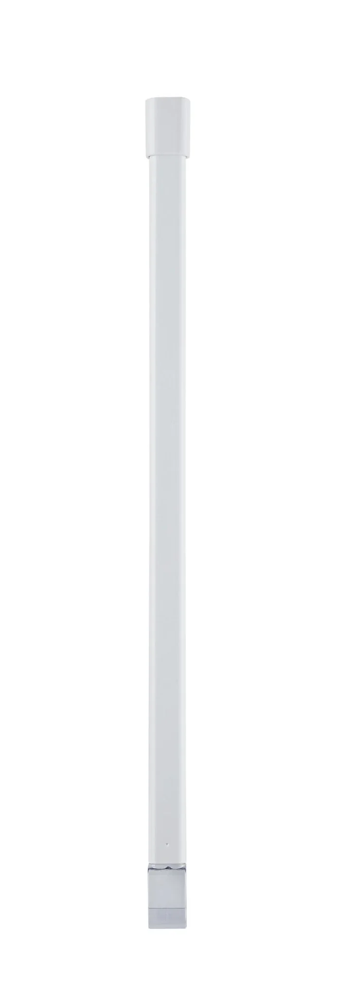 Deckenhalter für Duschvorhang-Schienensystem Weiß 60 cm kürzbar