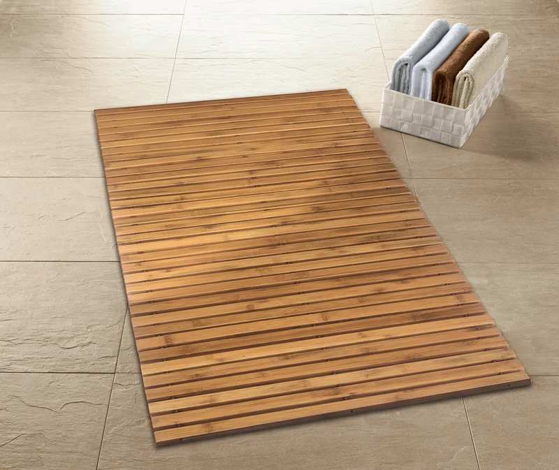 Badematte aus Bambus LEVEL Natur 60 x 115 cm