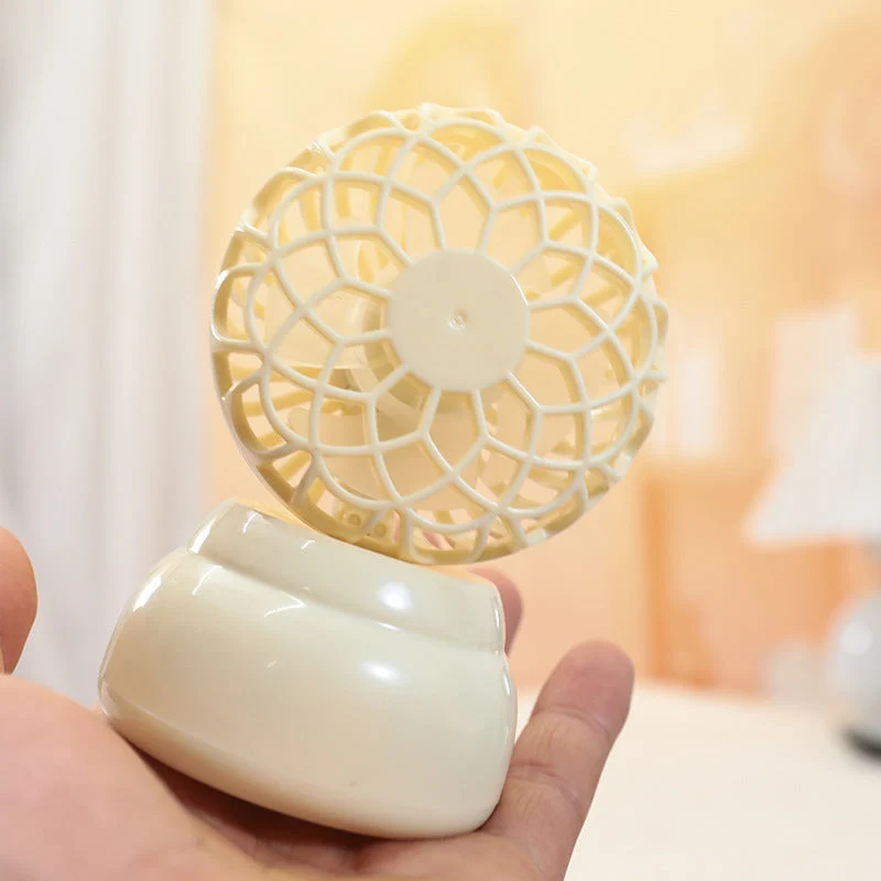 Kvinnelig bærbar USB mini vifte i stilig plante-design Luvikno