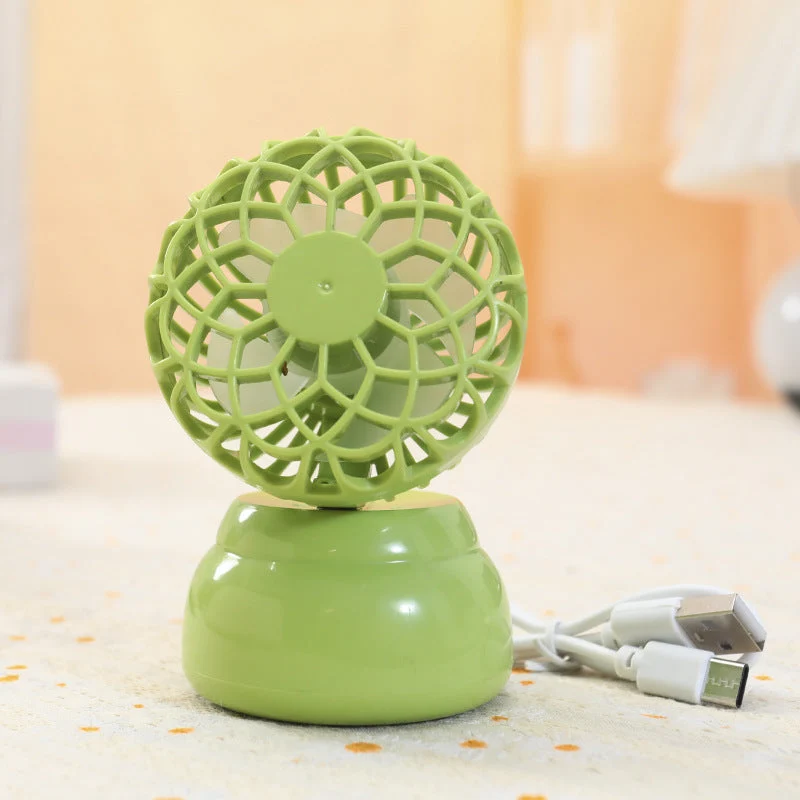 Kvinnelig bærbar USB mini vifte i stilig plante-design Luvikno