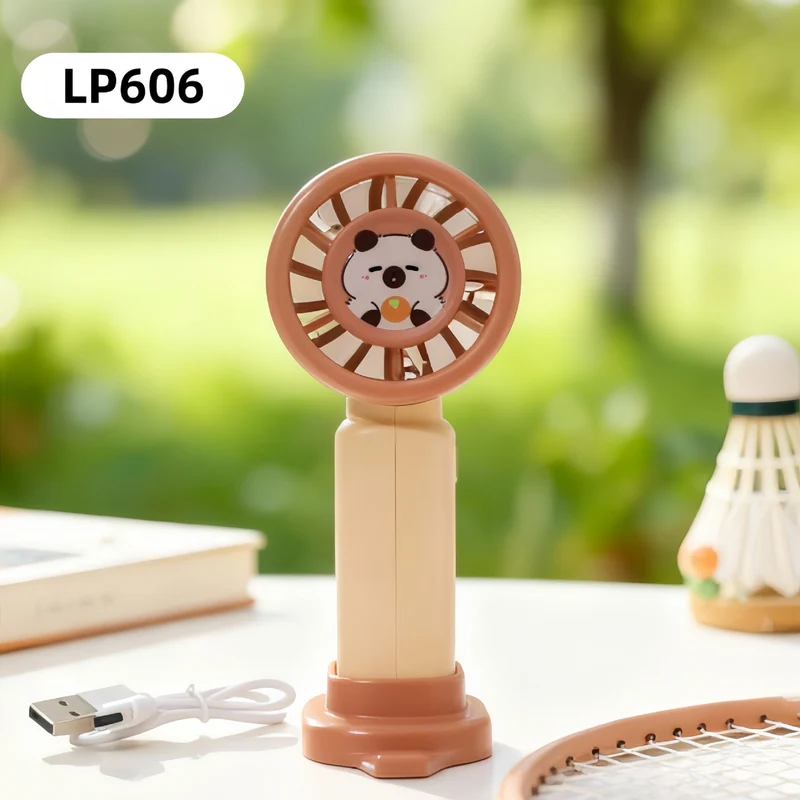 Dame Bærbar Mini USB Vifte med Dyr Løve Design Luvikno