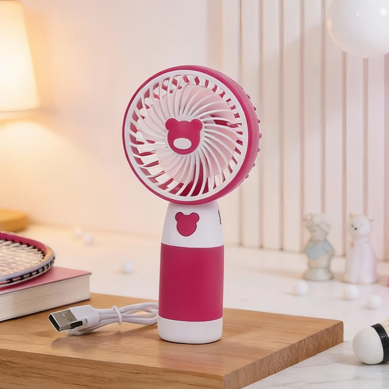 Dame Bærbar Mini USB Vifte med Dyr Løve Design Luvikno