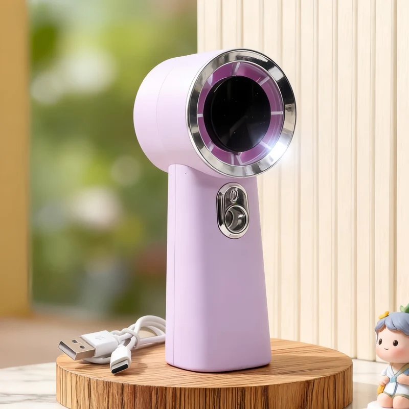 Kvinner Bærbar Mini Vifte med USB-ladefunksjon og innovativ sprayteknologi Luvikno