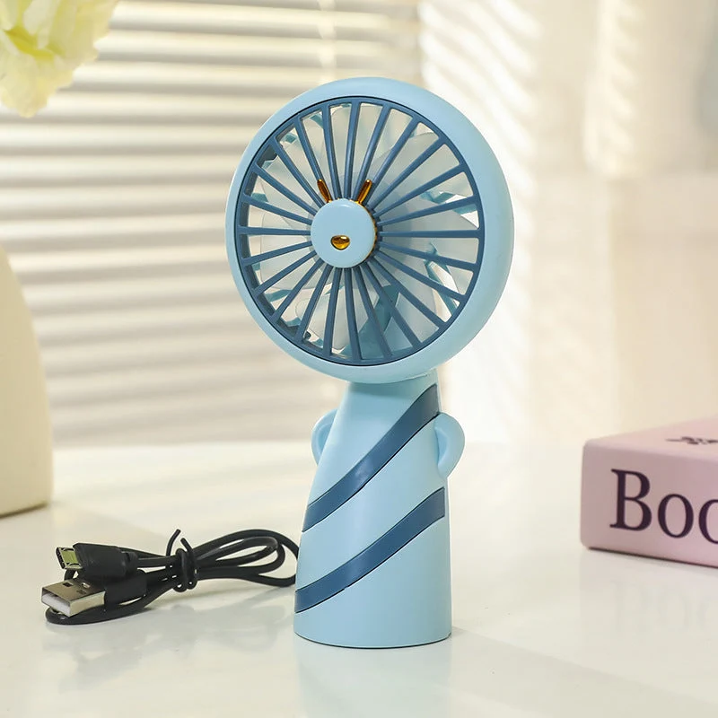 Kvinne Bærbar Mini Håndvifte med USB-lader og ergonomisk design Luvikno