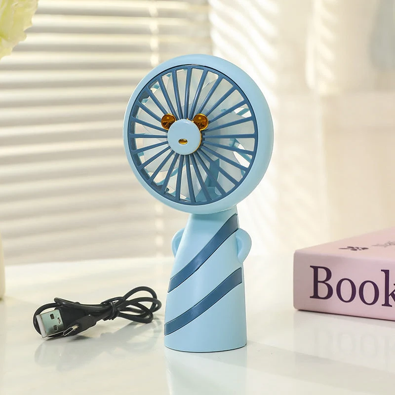 Kvinne Bærbar Mini Håndvifte med USB-lader og ergonomisk design Luvikno