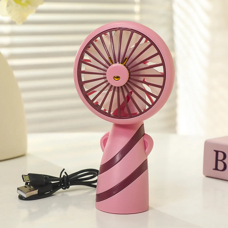 Kvinne Bærbar Mini Håndvifte med USB-lader og ergonomisk design Luvikno