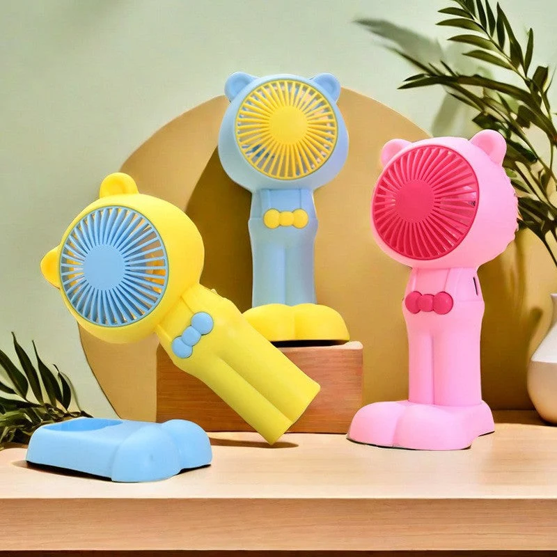 Dame Bær Design Mini Håndvifte i søtt bærendesign Luvikno