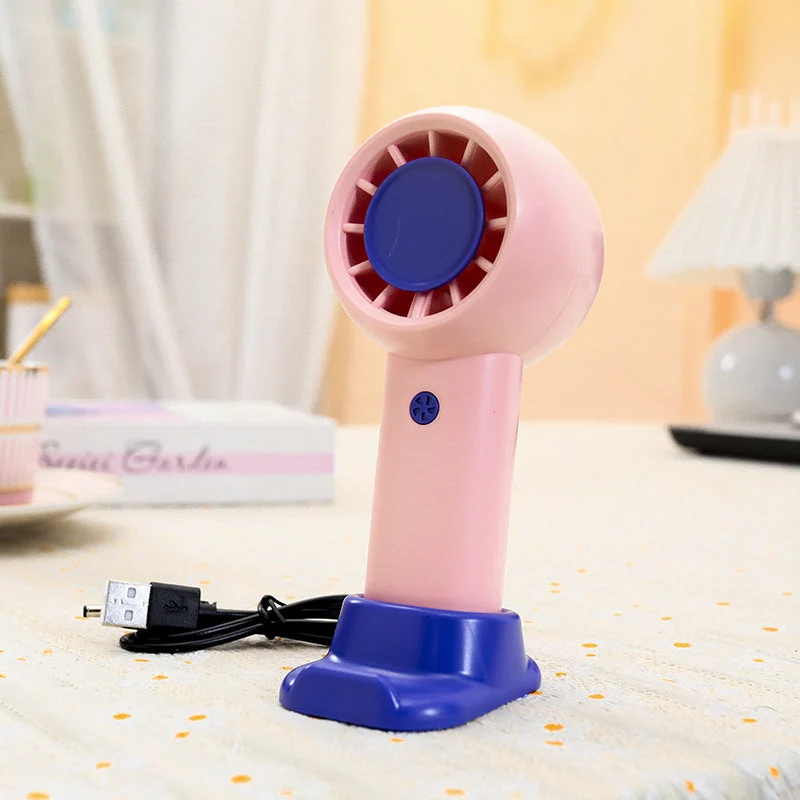 Kvinne Bærbar Mini Blåser Vifte med USB-tilkobling Luvikno
