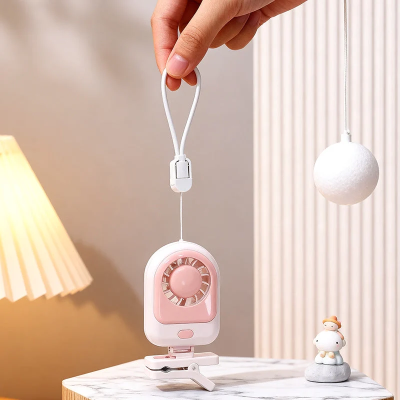 Kvinne bærbar klipp-vifte med USB-lademulighet og utmerket fleksibilitet Luvikno