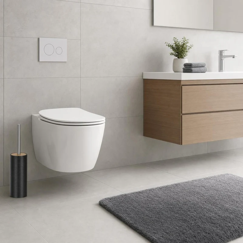 WC-Bürsten-Halter KYOTO Schwarz