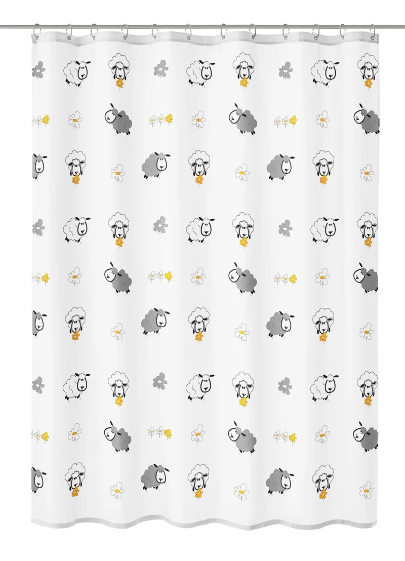 Duschvorhang Textil SHEEP Multicolor 180 x 200 cm