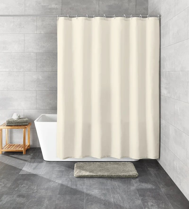 Duschvorhang PEVA UNO Ecru 180 x 200 cm