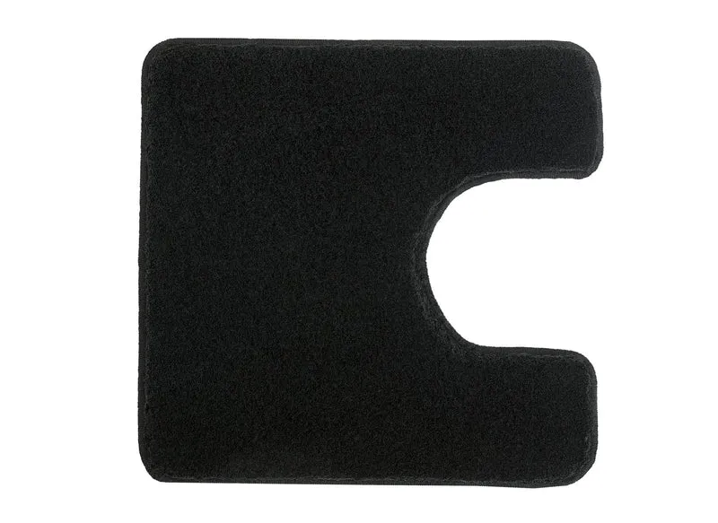 WC-Vorleger RELAX Schwarz 55 x 55 cm mit Ausschnitt