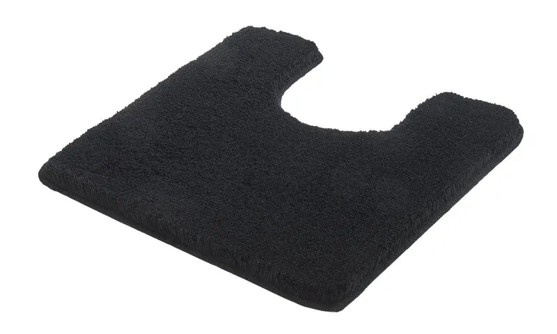 WC-Vorleger RELAX Schwarz 55 x 55 cm mit Ausschnitt